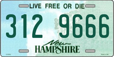 NH license plate 3129666