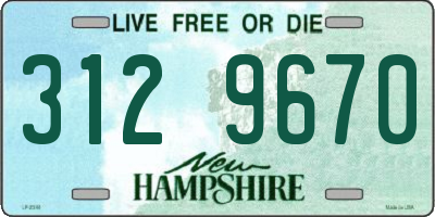 NH license plate 3129670