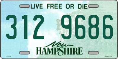 NH license plate 3129686