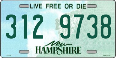NH license plate 3129738