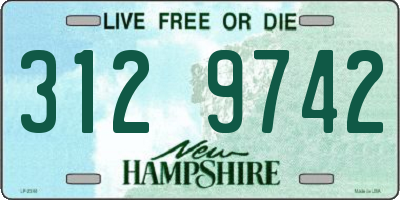 NH license plate 3129742