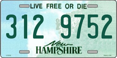 NH license plate 3129752