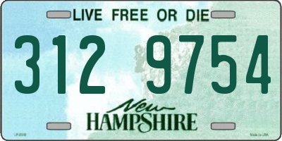 NH license plate 3129754