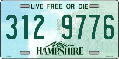 NH license plate 3129776