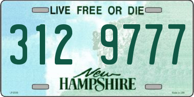 NH license plate 3129777