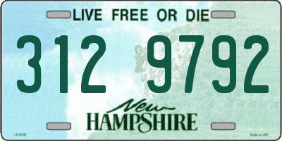 NH license plate 3129792