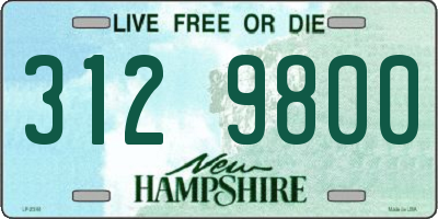 NH license plate 3129800