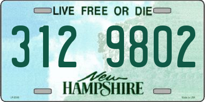 NH license plate 3129802