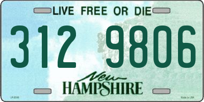NH license plate 3129806