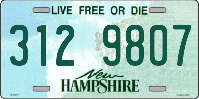 NH license plate 3129807