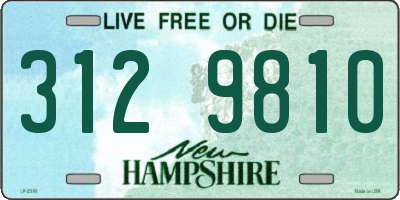 NH license plate 3129810