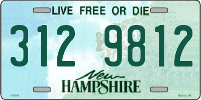 NH license plate 3129812