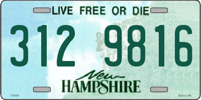 NH license plate 3129816