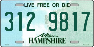 NH license plate 3129817