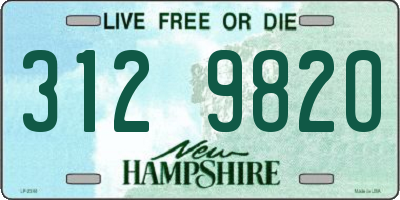 NH license plate 3129820