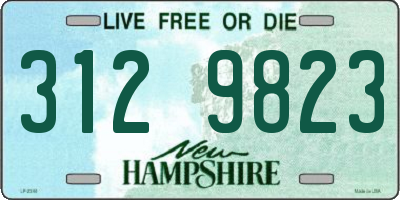 NH license plate 3129823