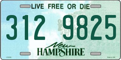 NH license plate 3129825