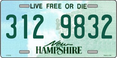 NH license plate 3129832