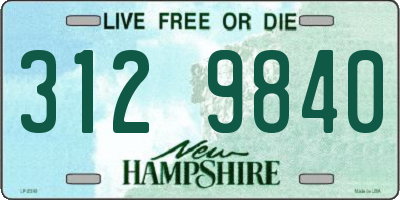 NH license plate 3129840