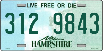NH license plate 3129843