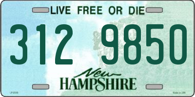 NH license plate 3129850