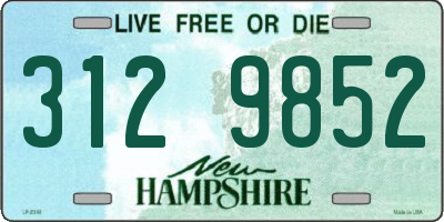NH license plate 3129852