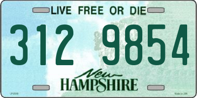 NH license plate 3129854