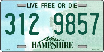 NH license plate 3129857
