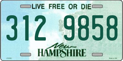 NH license plate 3129858