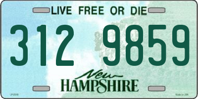 NH license plate 3129859