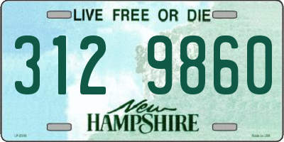 NH license plate 3129860