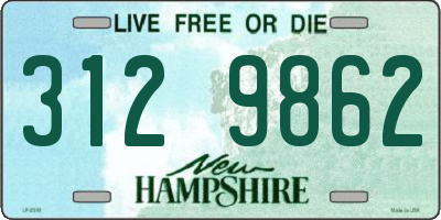 NH license plate 3129862