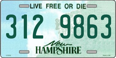NH license plate 3129863