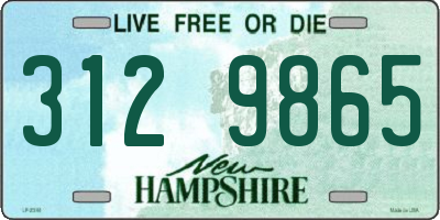NH license plate 3129865