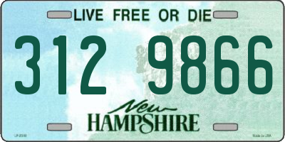 NH license plate 3129866