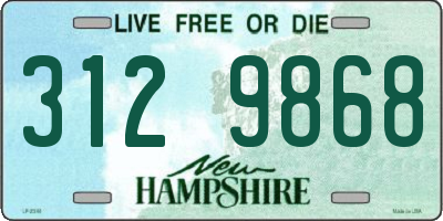 NH license plate 3129868