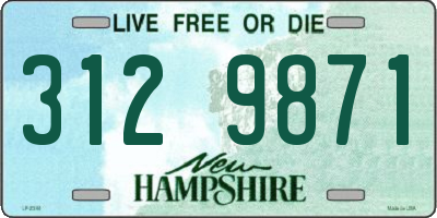 NH license plate 3129871
