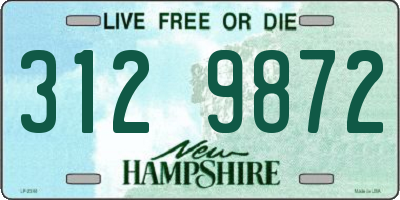 NH license plate 3129872