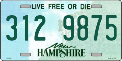 NH license plate 3129875