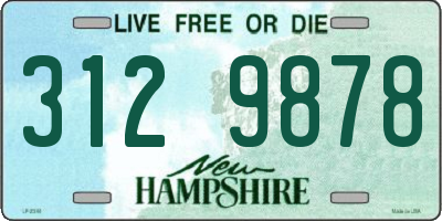 NH license plate 3129878