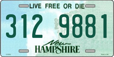 NH license plate 3129881