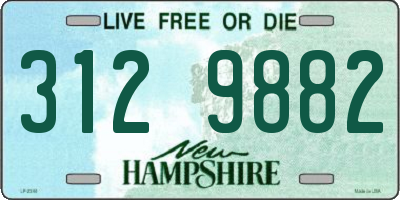 NH license plate 3129882