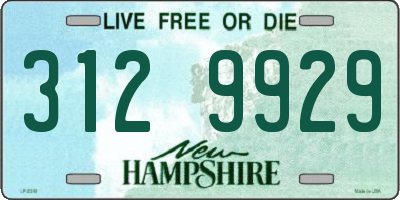 NH license plate 3129929