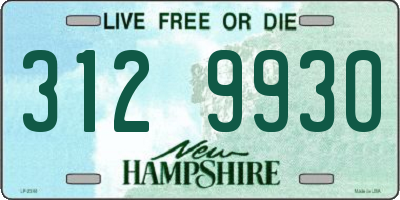 NH license plate 3129930