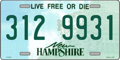 NH license plate 3129931