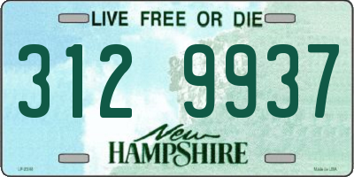NH license plate 3129937