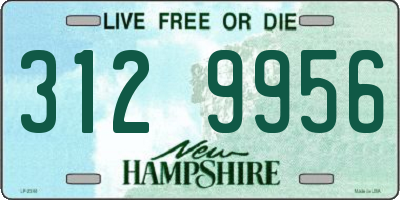 NH license plate 3129956
