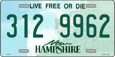 NH license plate 3129962