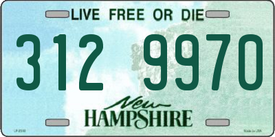 NH license plate 3129970