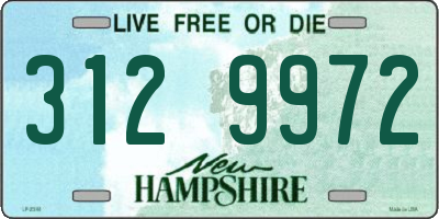 NH license plate 3129972